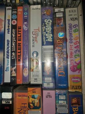 Movies:VHS movies,DVDs and CDs