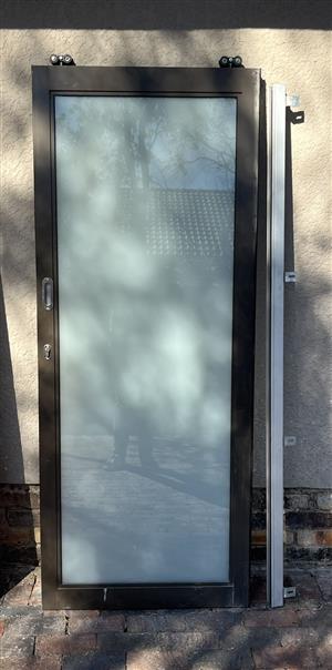 Bronze Aluminium top-track / barn door for sale