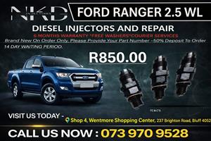 Ford Ranger 2.5 WL Diesel Injectors 