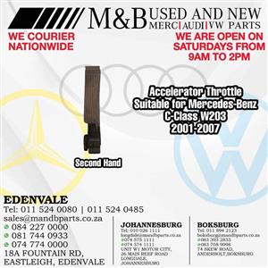 Accelerator Throttle (Second Hand)  Suitable for Mercedes-Benz C-Class W203 2001-2007