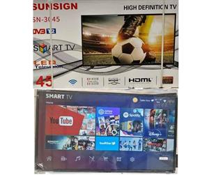 45" Smart Android HD LED TV,  New with warranty and FREE DELIVERY