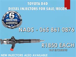 TOYOTA D4D 2KD DIESEL INJECTORS FOR SALE 