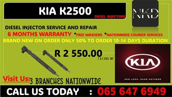 KIA 2500 DIESEL INJECTORS