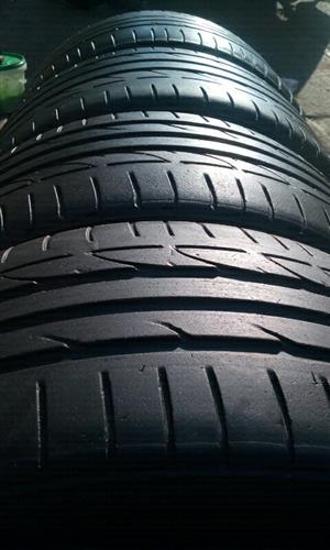 Fairly used tyres , mags , badges & wheel caps