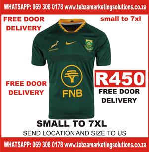 Small to 7xl Springbok Jerseys 