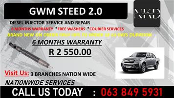 GWM 2.0 STEED DIESEL INJECTORS BLUFF KWAZULU NATAL 