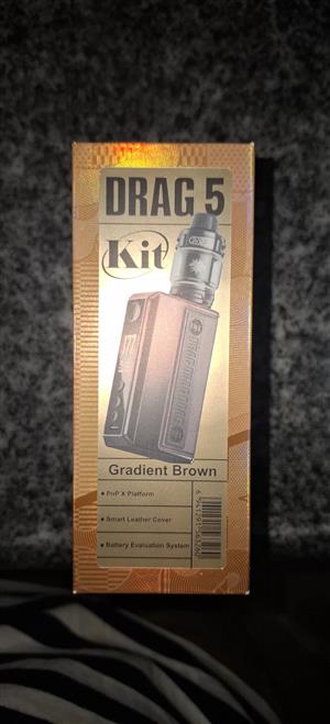 Voopoo Drag 5 starter kit + 2 batteries 