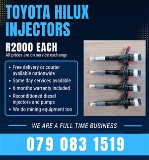 TOYOTA HILUX 2.5 INJECTORS FOR SALE WITH WARRANTY 