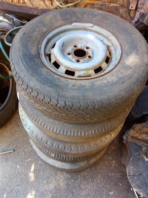 Various Assorted Rims & Tyres x 26