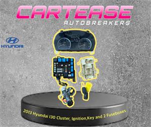 2013 Hyundai I30 Cluster , Ignition , Key and 2 Fuseboxes For Sale