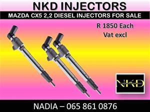 Mazda CX5 2.2 diesel injectors for sale or recon.
