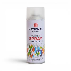 National Paints Fast Drying Acrylic Spray 400ml (Clear)