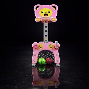 Kids Cartoon Indoor Basketball Hoop Set with Mini Ball