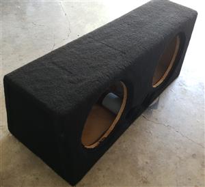twin 12 inch subwoofer box