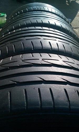 Fairly used tyres , mags , badges & wheel caps