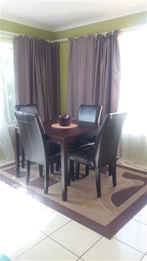 4 Seater Dining table and chairs
