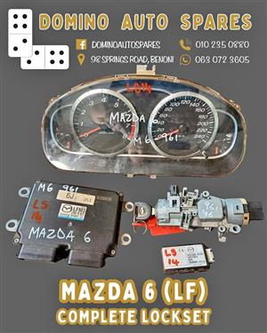 Mazda 6 LOCKSET (ECU,KEY CLUSTER )For Sale.