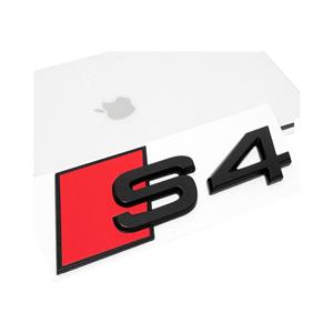 S4 Matt Black Adhesive Badge (9x3cm)