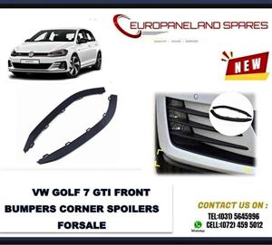 VW GOLF 7 GTI BRAND NEW FRONT BUMPERS CORNER SPOILERS SET FORSALE PRICE R700