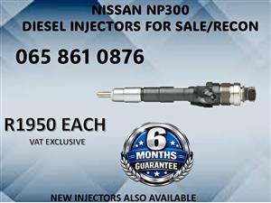 NISSAN NP300 DIESEL INJECTORS FOR SALE / RECON WITH WARRANTY JOHANNESBURG