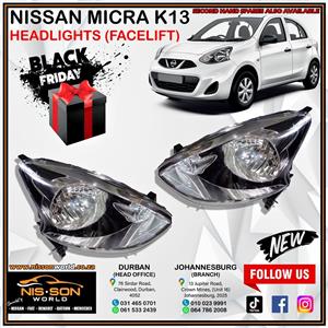 Nissan Micra K13 Headlights (Facelift)
