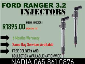 FORD RANGER 3.2 DIESEL INJECTORS FOR SALE OR TO RECON WITH WARRANTY