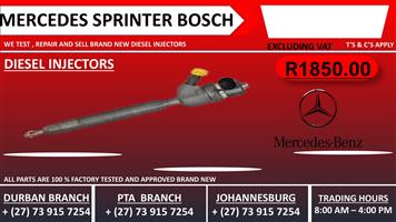 Mercedes Sprinter Bosch Diesel Injectors 