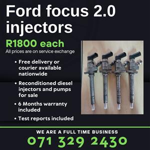 FORD FOCUS 2.0 INJECTORS FOR SALE WITH WARRANTY INCLUDED 
