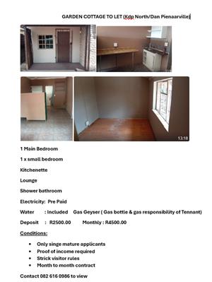 Garden Cottage to let