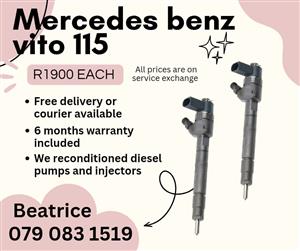 MERCEDES BENZ VITO 115 INJECTORS FOR SALE 
