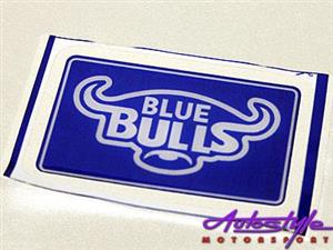 Bulls Blue and White Vinyl Sticker