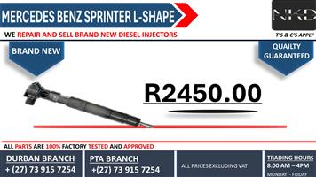 Mercedes Benz Sprinter Delphi Diesel injectors 