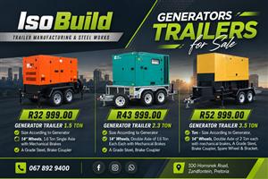 Generators Trailers for sale on order