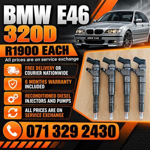 BMW E46 320D INJECTORS FOR SALE WITH WARRANTY 
