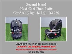 Second Hand Maxi-Cosi Titan Isofix Car Seat (9 kg - 18 kg)