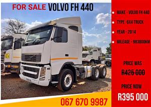 2014 Volvo FH 440 6x4 with Aero Kits – Massive Price Drop to- Ready to Work 