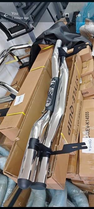 Toyota Hilux 2005 to current rear bumper guard Chrome  black
