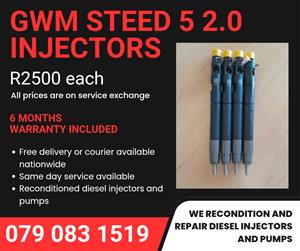 GWM STEED 5 2.0 INJECTORS FOR SALE WITH WARRANTY 