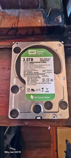 Western Digital 3TB 3.5" Hard drive for sale