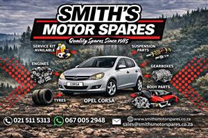 Opel Corsa spares and parts for all models