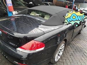 BMW 650i accident damaged engine starts