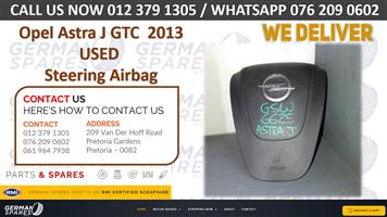 OPEL ASTRA J GTC USED STEERING AIRBAG FOR SALE