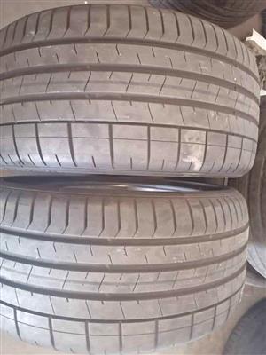2 X 265/35/20 Pirelli tyres with sufficient threads for a BMW  M series, Jaguar , Mercedes etc