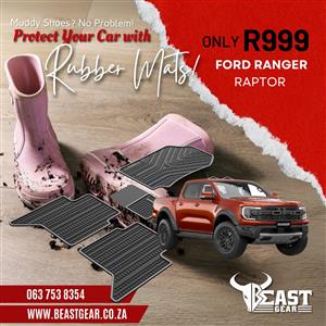 RUBBER MATS 2ND GEN FORD RAPTOR