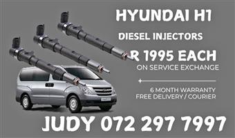Hyundai H1 Diesel Injectors for sale on service exchange or to recon