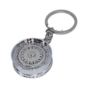 Keyring with BSS Alloy Wheel Design (Chrome)