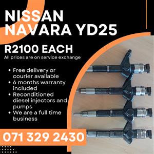 NISSAN NAVARA YD25 INJECTORS FOR SALE WITH WARRANTY 