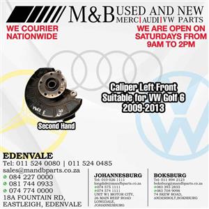 Caliper Left Front (Second Hand) Suitable for VW Golf  Part Number: PA66 GF25
