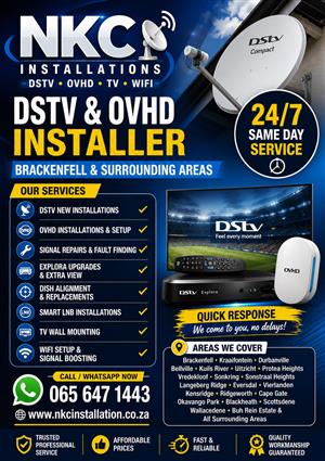 Dstv Accredited lnstaller in Cape Town and surrounding areas call us now 24/7