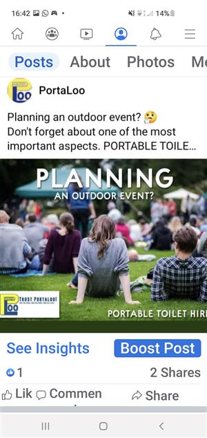 Portable toilet hire for construction and events.